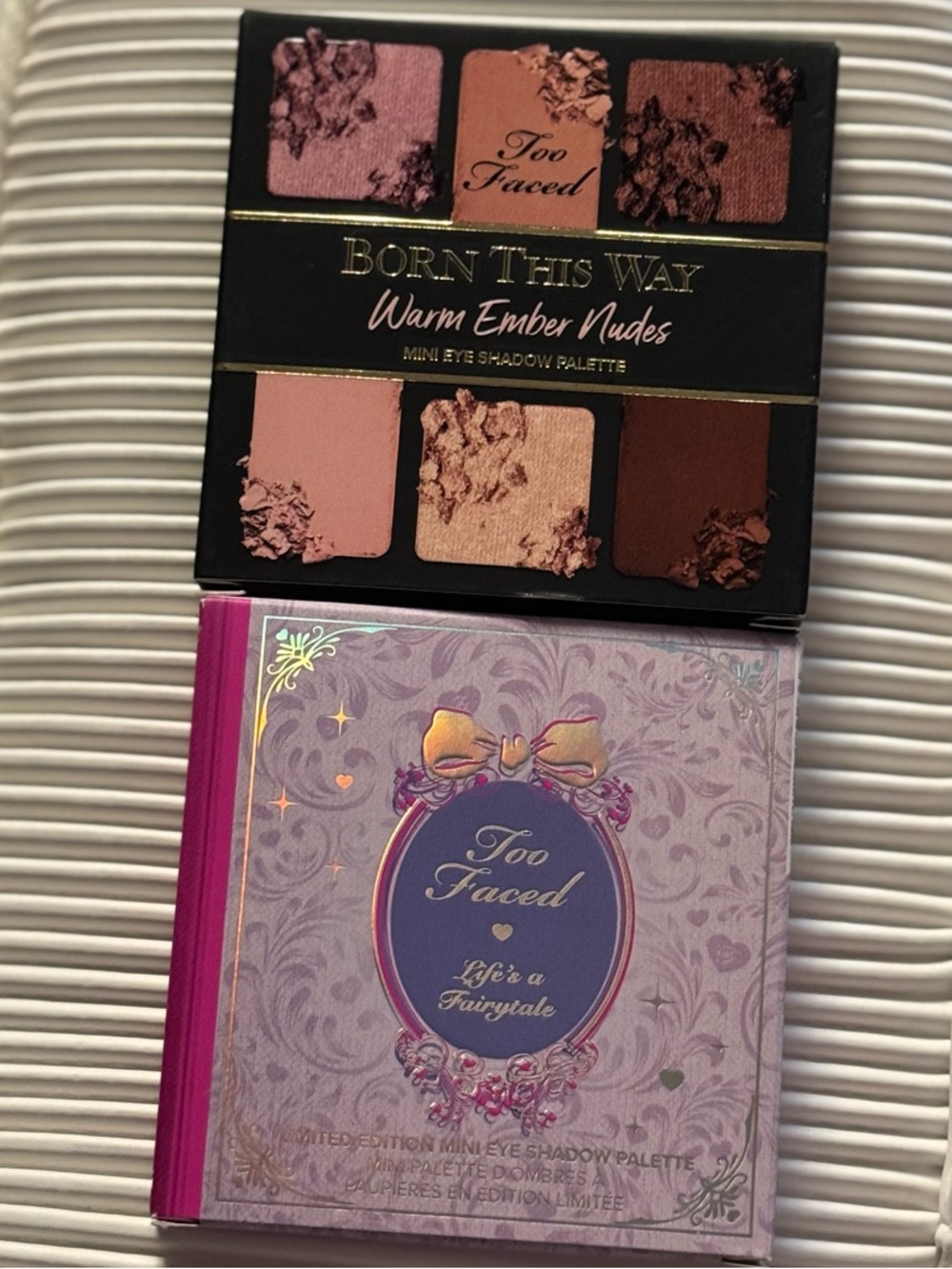 Too Faced Eye Shadow Palette Duo ~ Life's a Fairytale & Cold Smolder
